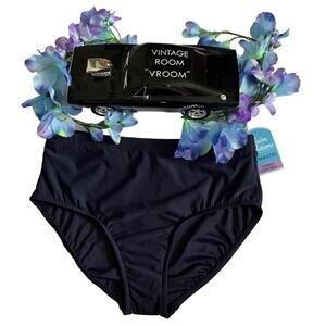 Swim Solutions NWT Navy Blue Swim Bottom Women 14